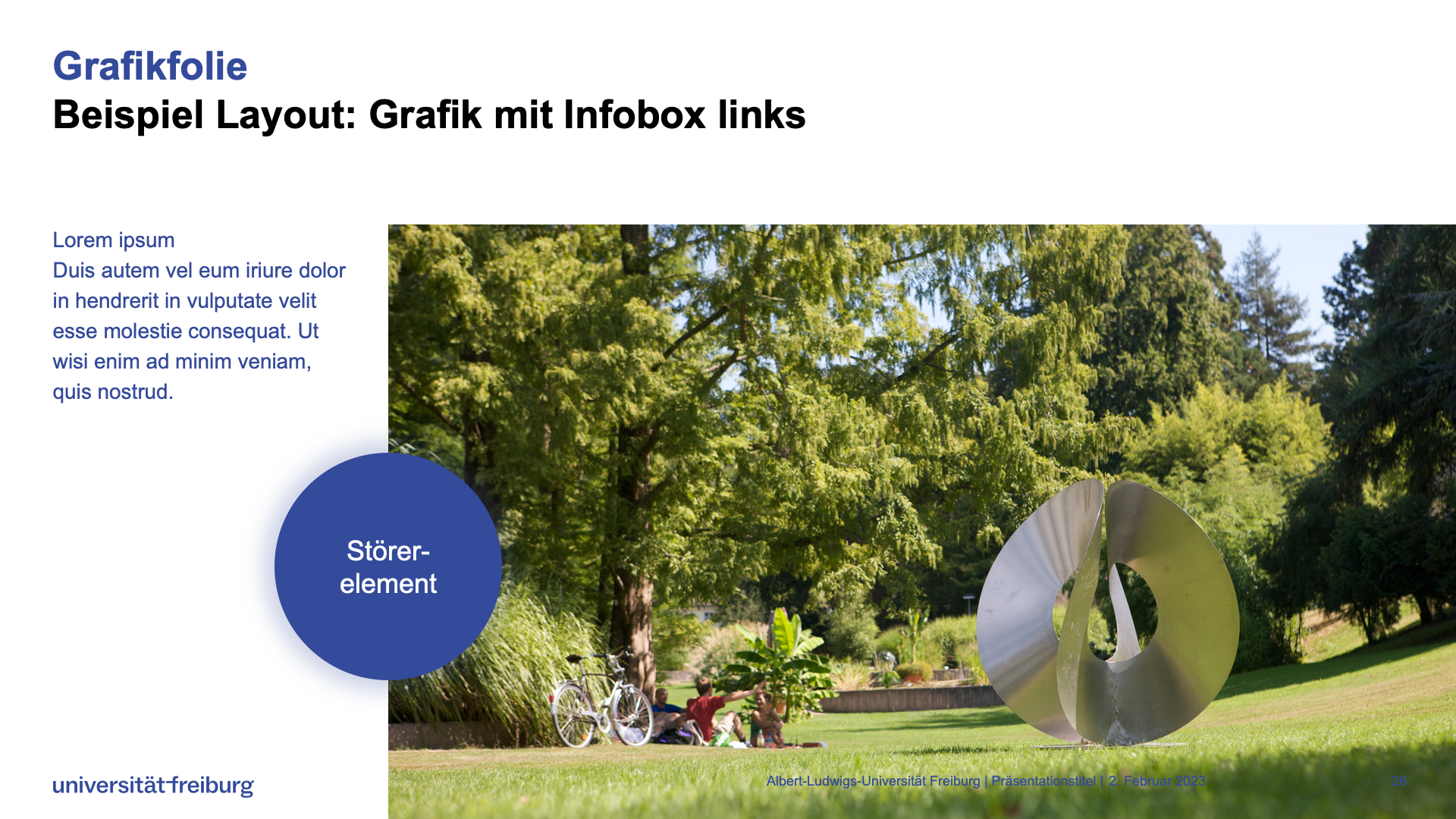 Vorlage Grafikfolie mit Infobox links